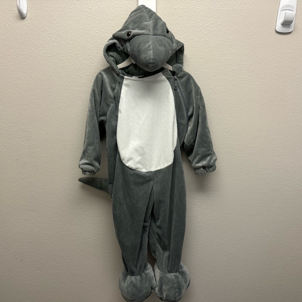 Kids Shark Costume - Gray and White/ shark bite xl - Picture 3 of 5